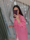 PEMBE GABARDİN CEKET 