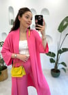 PEMBE KEMERLİ PANTOLON TAKIM