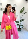 PEMBE KEMERLİ PANTOLON TAKIM