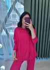 PEMBE KESİK DETAY TAKIM