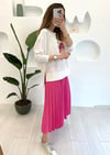PEMBE KONTRAST BASKILI ETEKLİ TAKIM