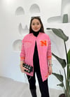 PEMBE NAKIŞLI ŞİŞME MONT 
