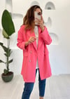 PEMBE OVERSİZE CEKET 