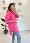 PEMBE TAŞ İŞLEMELİ GÖMLEK