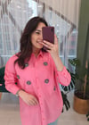 PEMBE TAŞLI GÖMLEK 