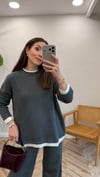 QUSTYLE 1056 TRİKO TAKIM FÜME STD 