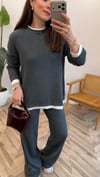 QUSTYLE 1056 TRİKO TAKIM FÜME STD 