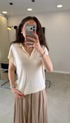 QUSTYLE 1057 POLO YAKA TRİKO KREM STD 