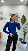 SAKS 1194 CROP BLUZ