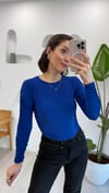 SAKS 1194 CROP BLUZ