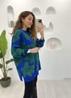 SAKS-BENETTON ÇİÇEK DESEN KAZAK