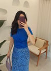 SAKS BÜZGÜLÜ BLUZ 