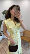 SARI 0473 KETEN ELBİSE