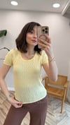 SARI 10730 AJURLU FİYONK DTY TRİKO BLUZ 