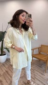 SARI 2532 ÇİZGİLİ GÖMLEK