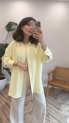 SARI 27268 ÇİZGİLİ BASİC GÖMLEK