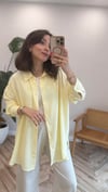 SARI 27268 ÇİZGİLİ BASİC GÖMLEK