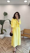 SARI 2770 BELLİ KUŞAKLI ELBİSE TAKIM 