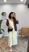 SARI 3173 ASKILI ELBİSE