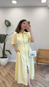SARI 4800 NAKIŞ DETAY ELBİSE 