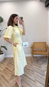 SARI 4800 NAKIŞ DETAY ELBİSE 
