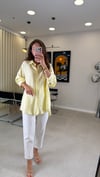 SARI 6944 KETEN GÖRÜNÜMLÜ GÖMLEK