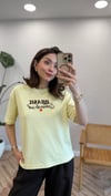 SARI 8168 BASKILI TİŞÖRT