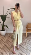 SARI 8190 GOLD TOKALI ELBİSE