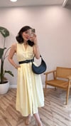 SARI 8211 POPLİN ELBİSE 