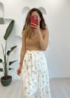 SARI CİÇEK DESEN ETEK