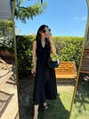 SİYAH 0012 BEL BAĞLAMALI ELBİSE 