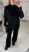 SİYAH 0062 YANI FERMUARLI TRİKO TAKIM