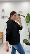 SİYAH 0157 SWEAT KANGURU CEPLİ KAPŞONLU