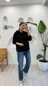 SİYAH 0157 SWEAT KANGURU CEPLİ KAPŞONLU