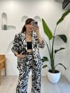 SİYAH 0173 DESENLİ CEKET 