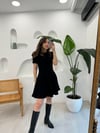 SİYAH 0191 TRİKO KLOŞ ELBİSE 