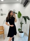 SİYAH 0191 TRİKO KLOŞ ELBİSE 