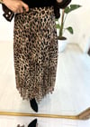 SİYAH 0971 LEOPAR DESEN ETEK 