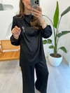 SİYAH 1005 SATEN PANTOLON TAKIM 