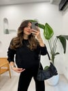 SİYAH 10276 BİSİKLET YAKA KAZAK