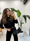SİYAH 10276 BİSİKLET YAKA KAZAK