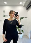 SİYAH 10360 KAYIK YAKA TRİKO SİYAH