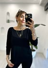 SİYAH 10360 KAYIK YAKA TRİKO SİYAH