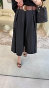 SİYAH  1038 KEMERLİ PANTOLON 