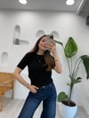 SİYAH 10651 KISA KOL TRİKO 