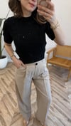 SİYAH 10703 SİMLİ TRİKO KAZAK 