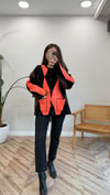 SİYAH 1114 BAKLAVA DESEN HIRKA 