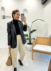 SİYAH 1135 DERİ BLAZER CEKET