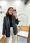 SİYAH 1135 DERİ BLAZER CEKET
