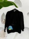 SİYAH 1197 BASKILI SWEAT 